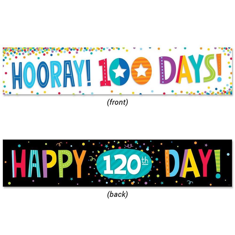  100th Day And 120th Day Banner