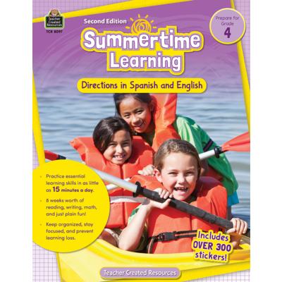 Summertime Learning: English & Spanish, Grade 4