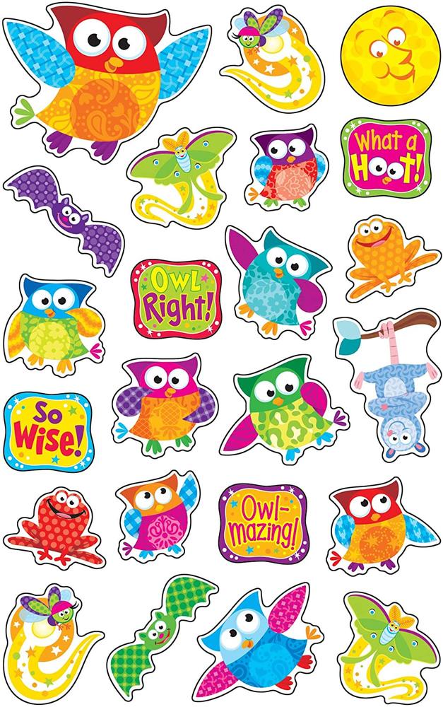 Owls Stars + Friends Super Shape Stickers