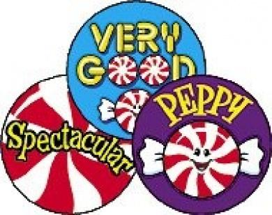 Peppy Peppermints Large Stinky Stickers (peppermint) 60/pk