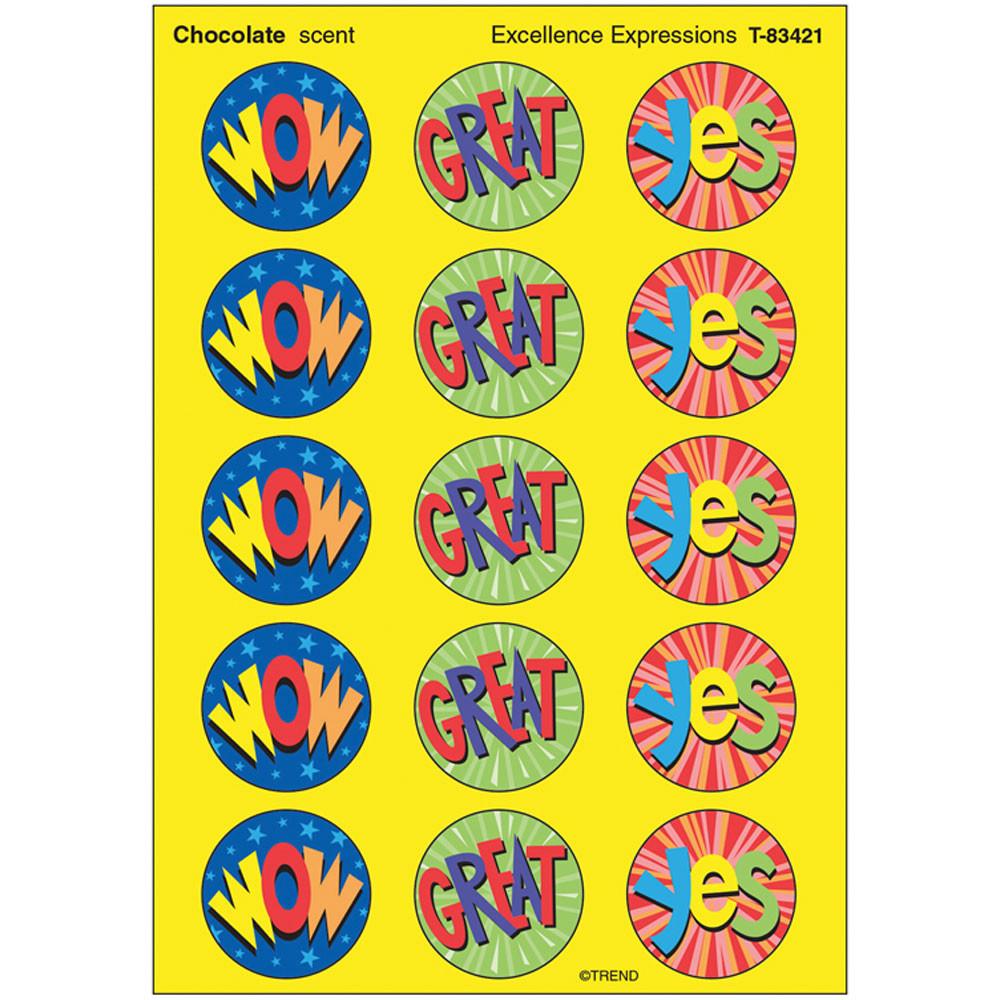 Excellence Expressions Large Stinky Stickers (chocolate) 60/pk