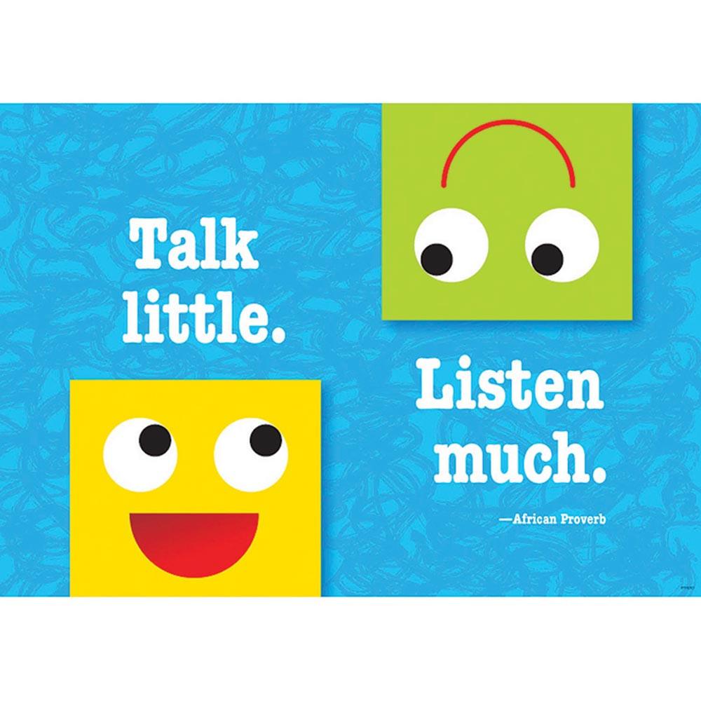 Talk Little. Listen Much.  Argus Poster