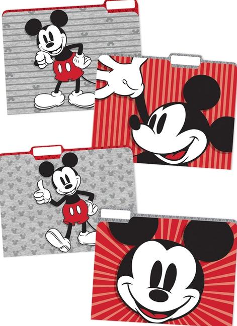 Mickey Mouse Throwback File Folders, 4/pk