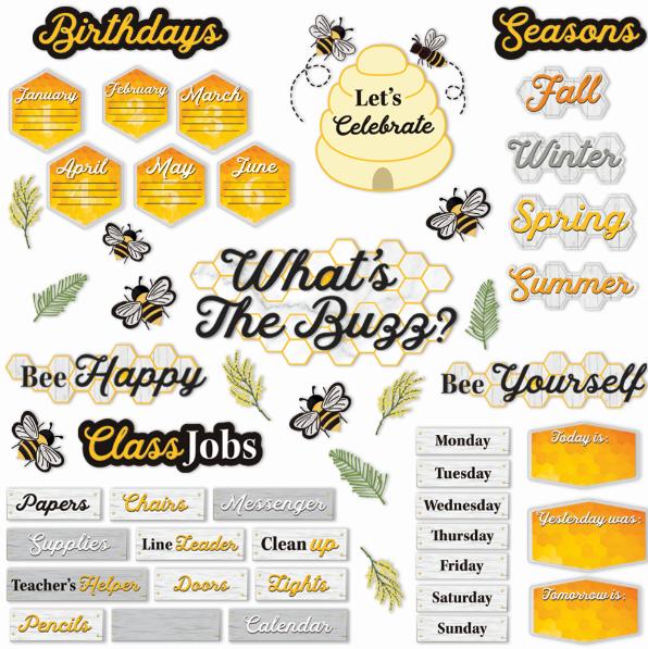 The Hive Classroom Organizational Bulletin Board Set