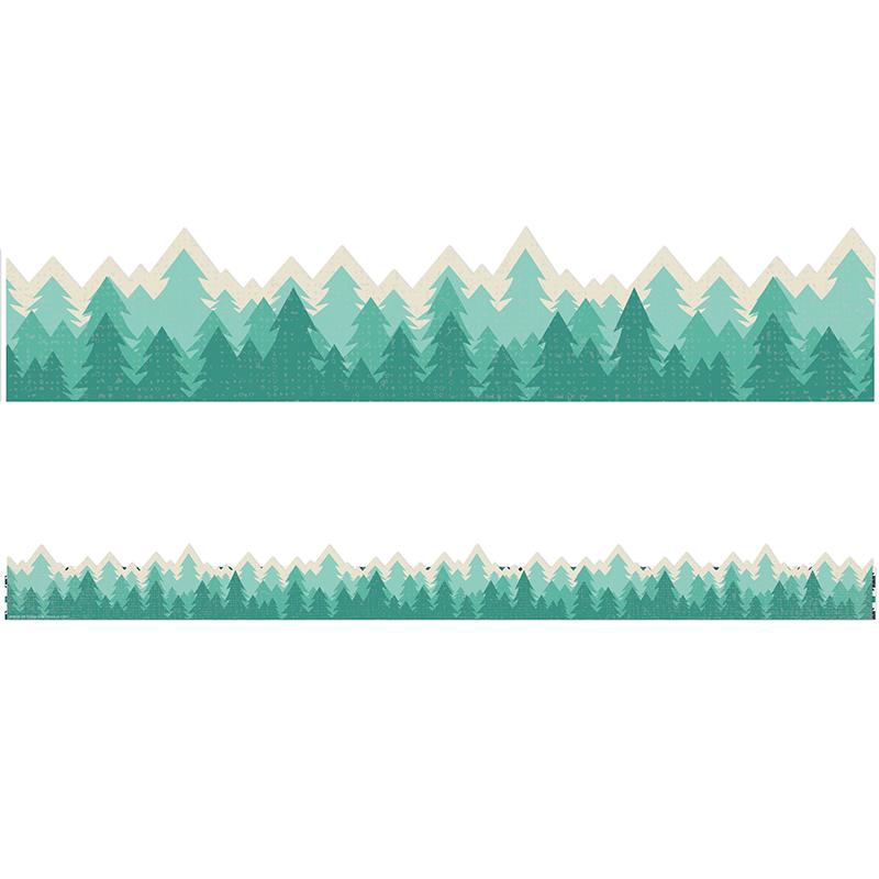Adventurer Trees Deco Trim Extra Wide,12 Strips, Measures 3-1/4