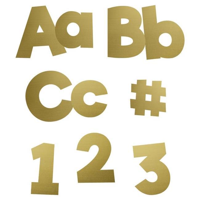  Sparkle & Shine : Gold Foil Combo Pack Ez Letters, 4 Inch