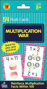  Multiplication War Flash Cards