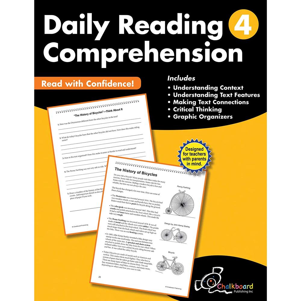 Daily Reading Comprehension Workbook Gr.4