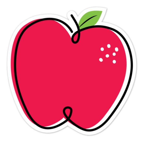  Doodle Apple Red 6 