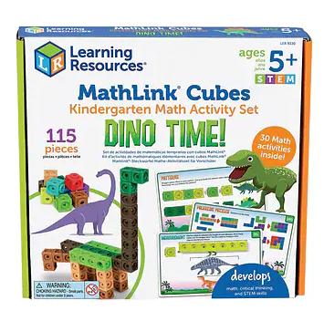  Mathlink Cubes Kindergarten Math Activity Set : Dino Time!