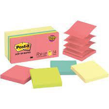 Post-it Pop Up Notes Cape Town Color & Yellow 3x3