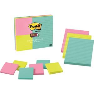 Post-it® Super Sticky Notes - Supernova Neons Color Collection, 9 / Pack