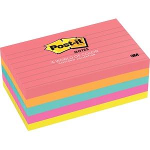 Notes,post-it,3x5,5pk,lined