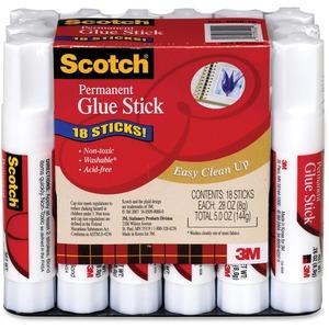 Glue,stick,18/pk .28oz,we