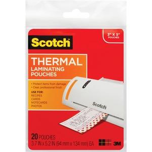 Pouch,laminating, 3-1/2x5