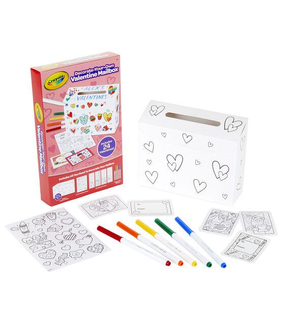 Crayola Valentine`s Mailbox Kit, 12/pk
