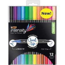 Fineliner 2-in-1 Dual Tip Markers - 12/pk