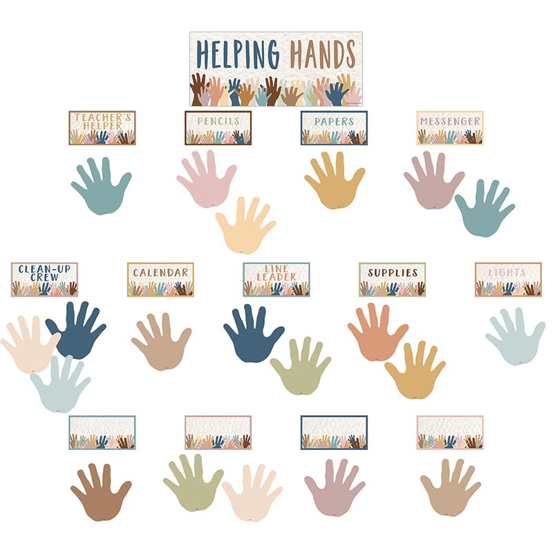  Everyone Is Welcome Helping Hands Mini Bulletin Board, 48 Pieces