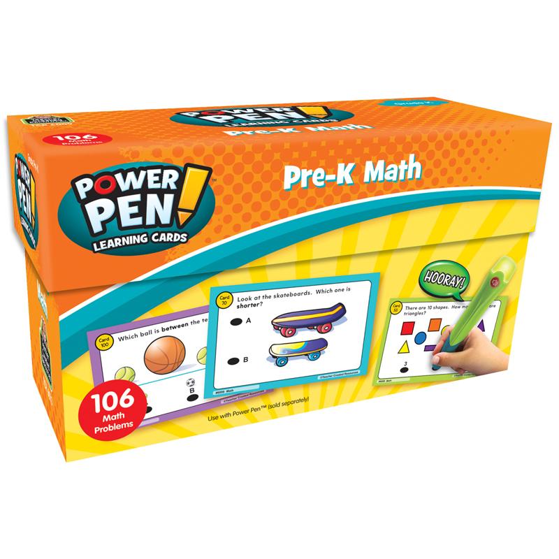 Prek Math Power Pen Learning Cards