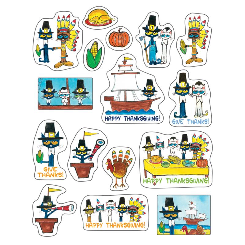 Pete The Cat Thanksgiving Stickers