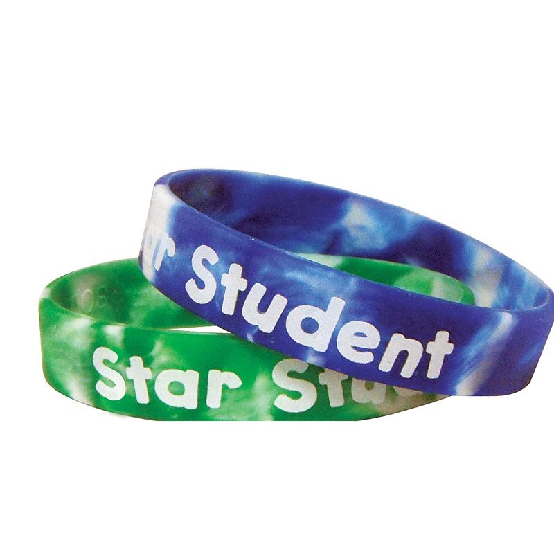 Fancy Star Student Wristbands, 10 Per Pack, Ages 3+, Grades Pk+