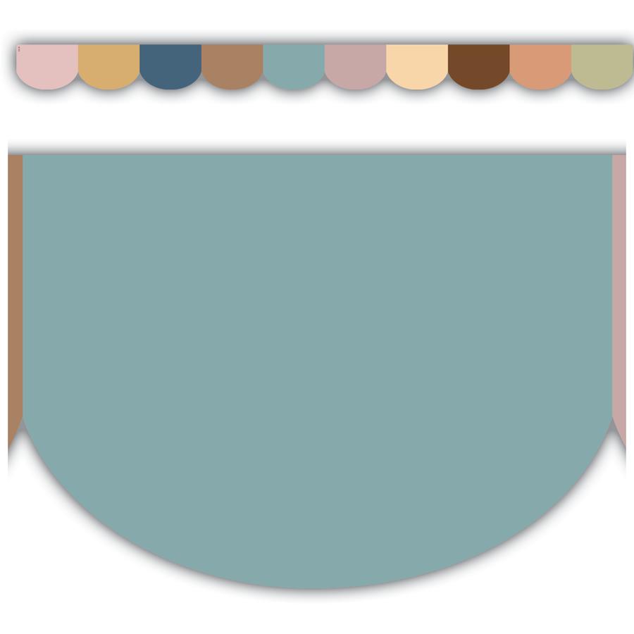 Everyone Is Welcome Scalloped Die-cut Border Trim, 12 Pieces,