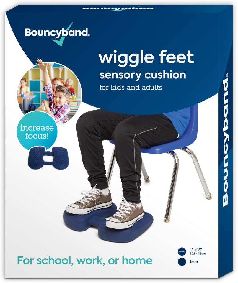 Bouncy Band Wiggle Feet Sensory Cushion, Blue, Ages 3+, Grades Pk+