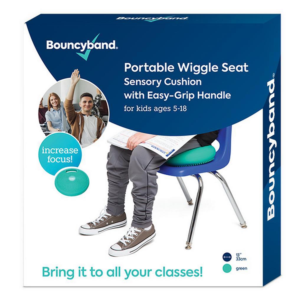 Bouncy Band Wiggle Seat With Carry Handle, Green, Ages 5+, Grades K+