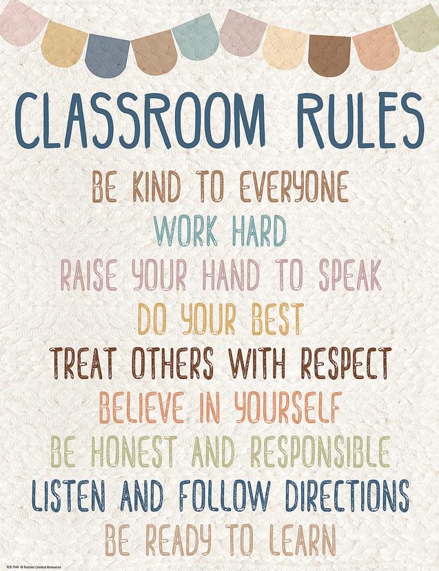 Everyone Is Welcome Classroom Rules Chart