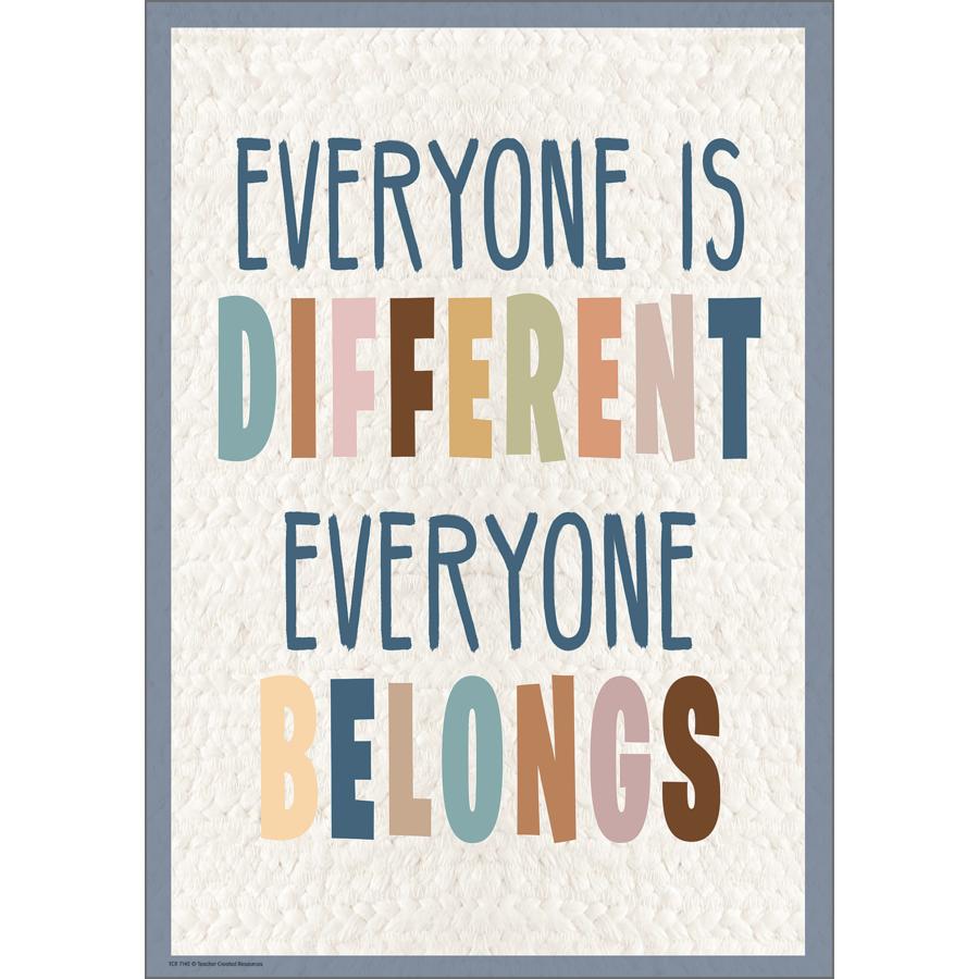Everyone Is Different, Everyone Belongs Positive Poster