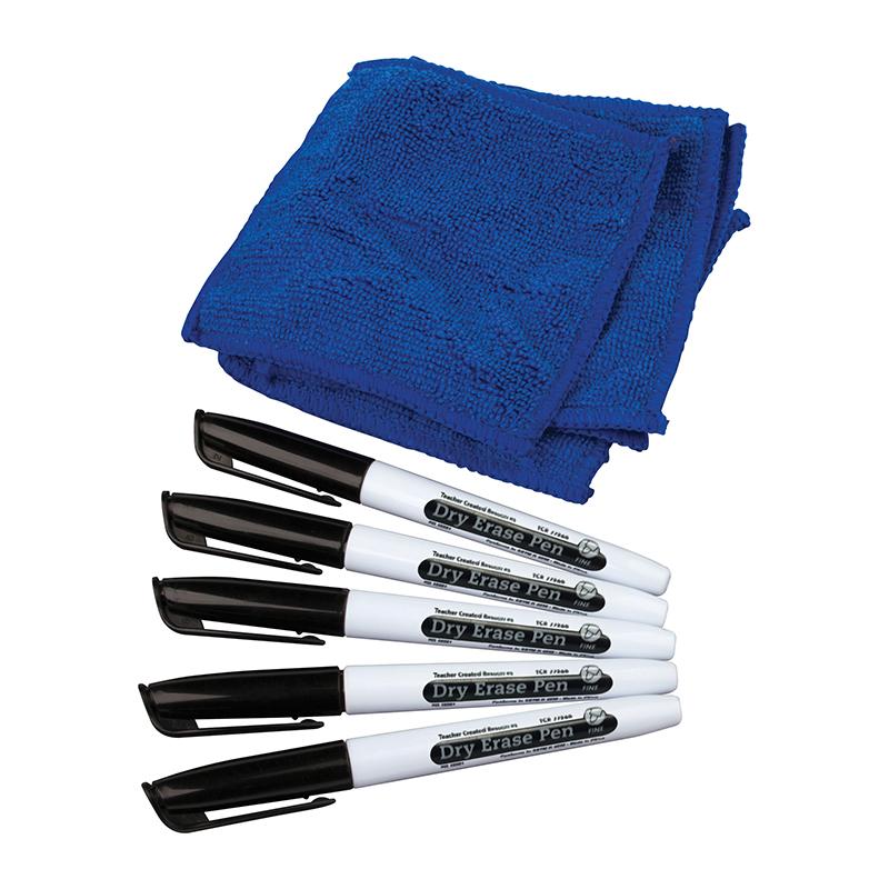 Dry Erase Pens + Microfiber Towels