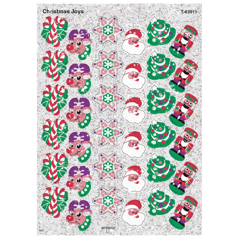 Christmas Joys Sparkle Stickers 72/pk