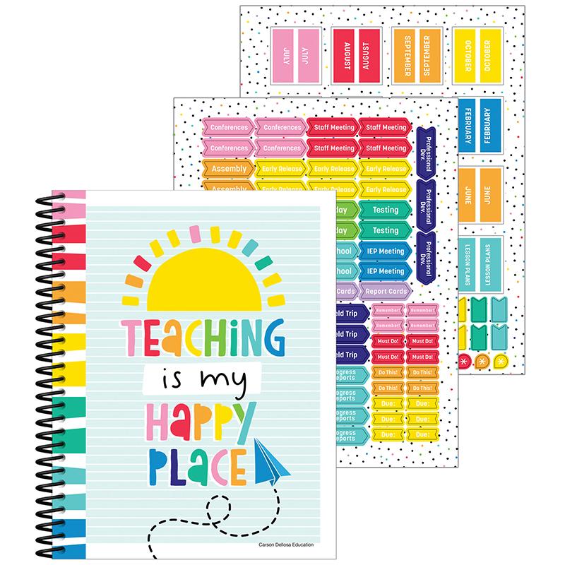 Happy Place Teacher Planner Book