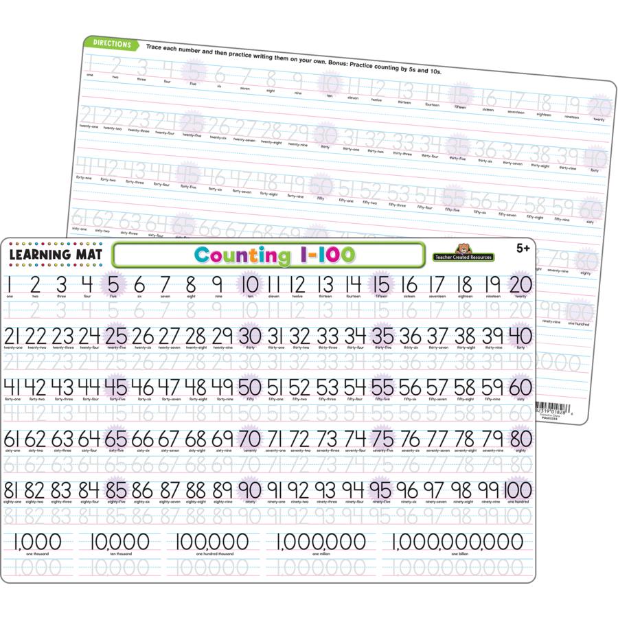 Counting 1-100 Learning Mat