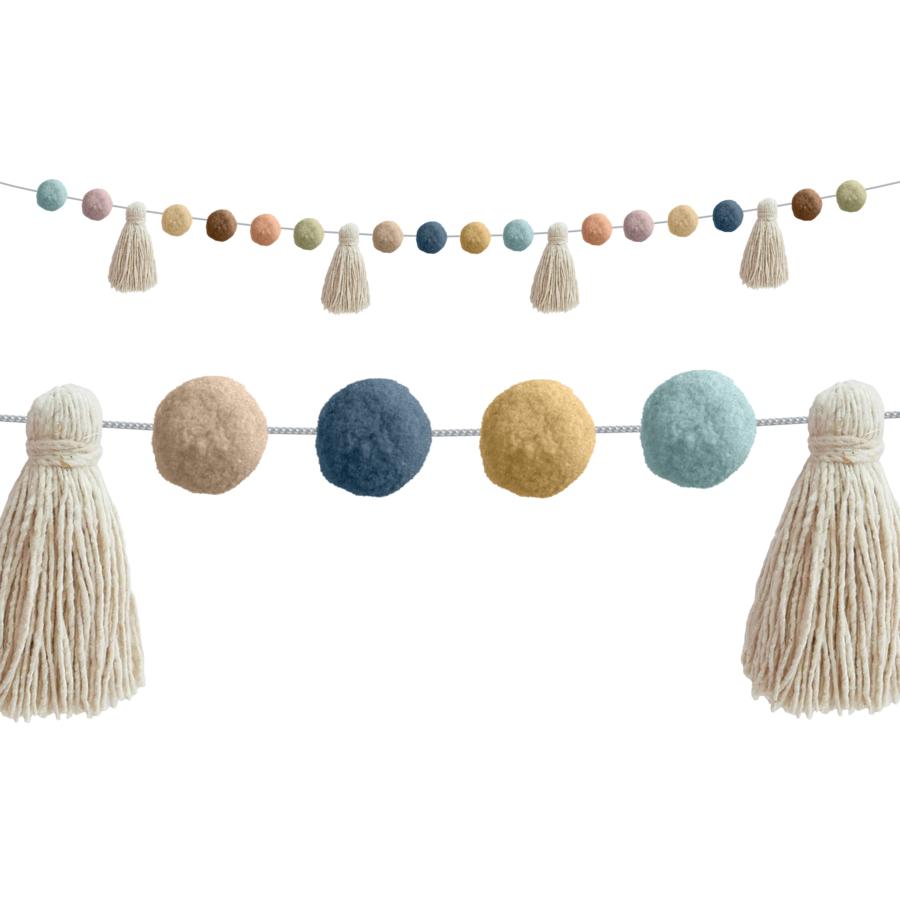 Everyone Is Welcome Pom-poms & Tassels Garland