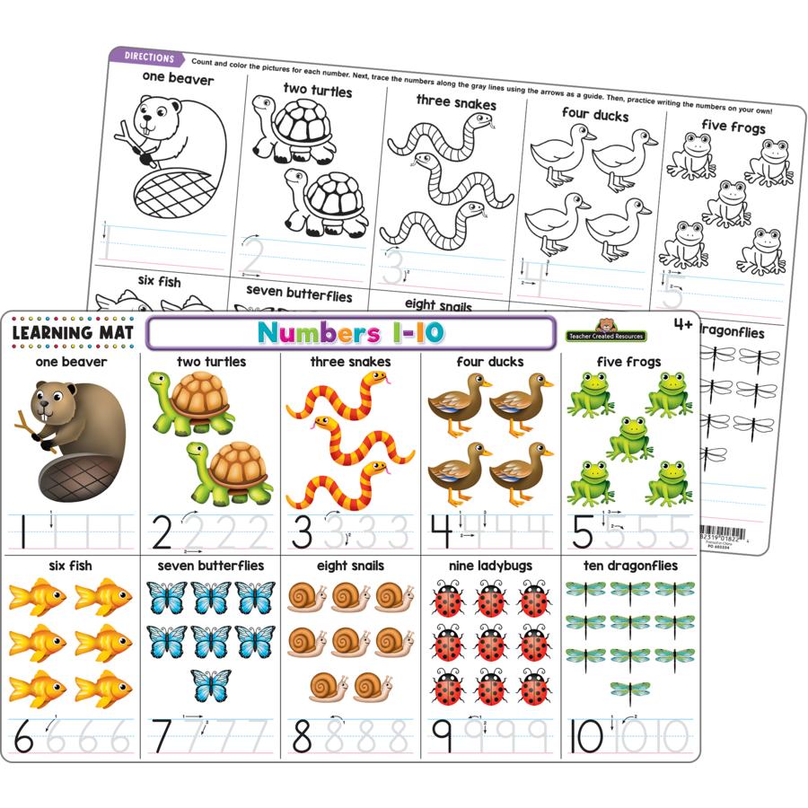  Numbers 1- 10 Learning Mat