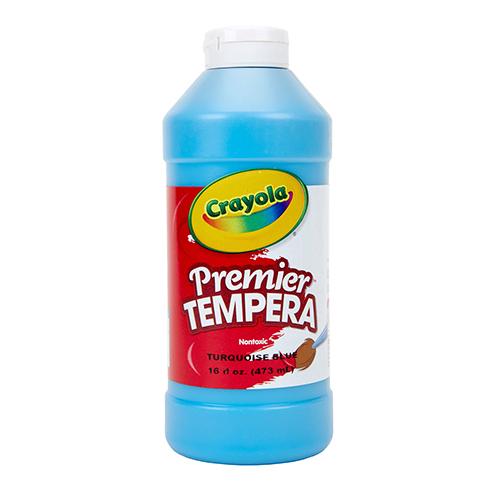 Crayola Premier Tempera Paint, 16oz Bottle - Turquoise S/o