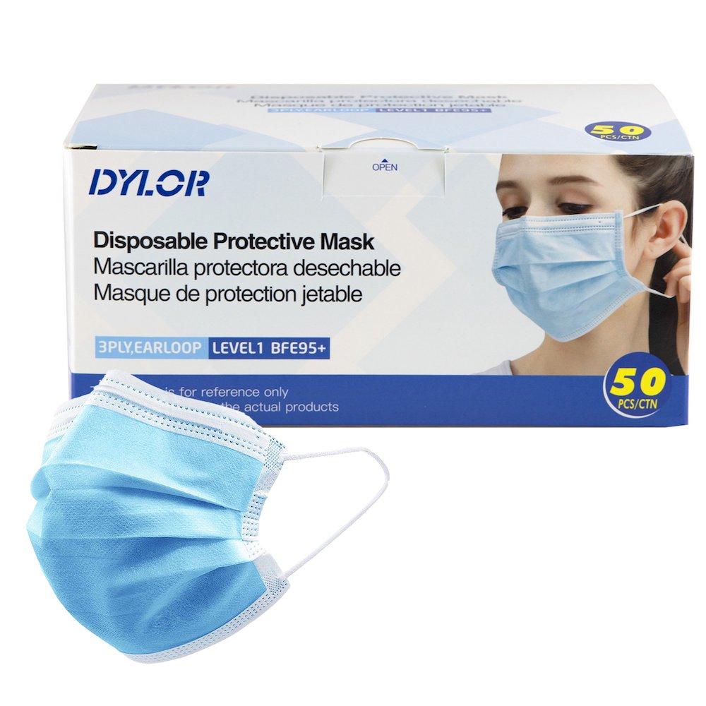 3-ply Protective Disposable Face Mask-50ct