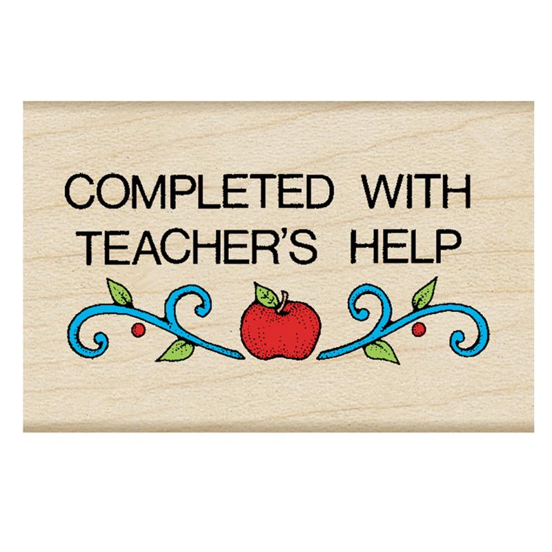 Completed With Teacher`s Help Stamp