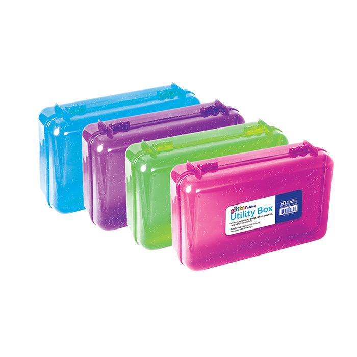 Glitter Bright Color Multipurpose Utility Box - Sold as Eaches