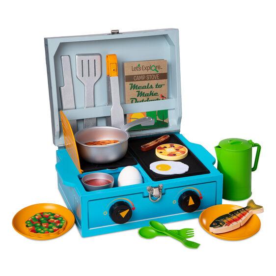 Let`s Explore Wooden Camp Stove Play Set