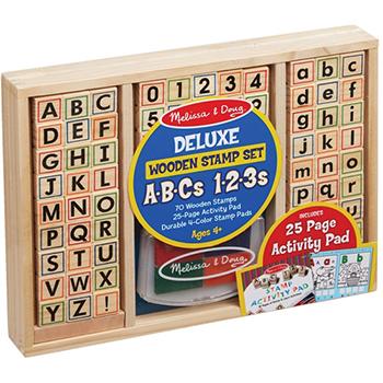 Wooden Abc Activity Stamp Pad