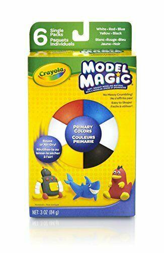 Crayola Model Magic 6ct - 0.5-oz Single Pack, Primary Colors     D