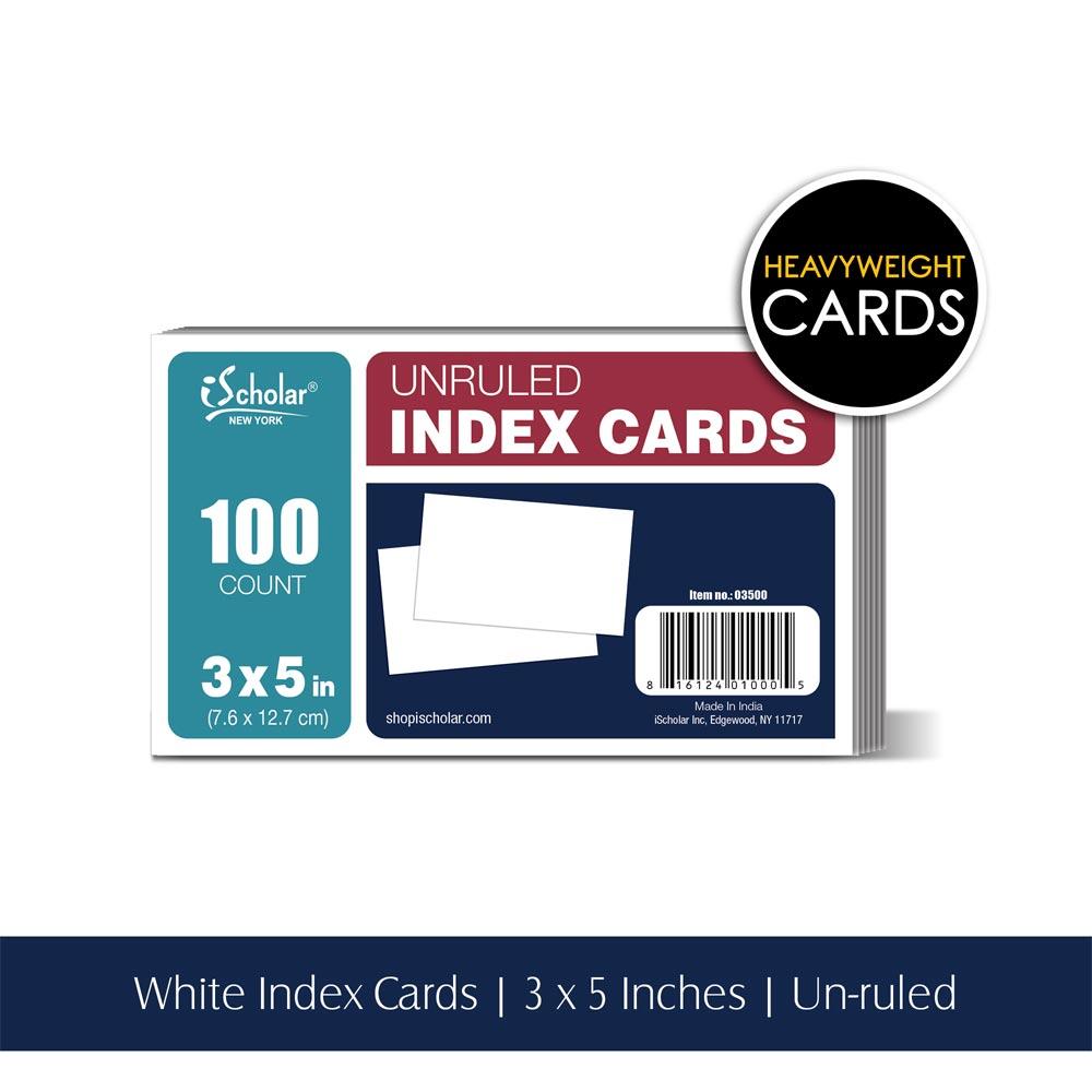 Index Cards 3x5 Plain
