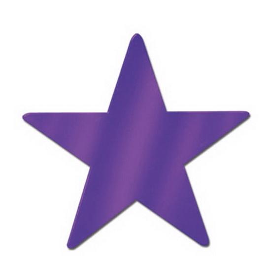 Foil Star Cutout - Purple