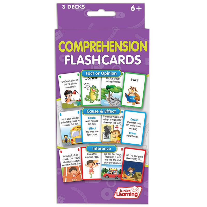 Comprehension Flash Cards, Grade 1+