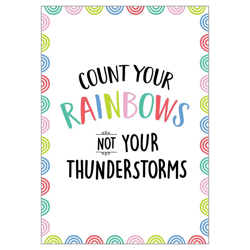 Rainbow Doodles: Count Your Rainbows Poster