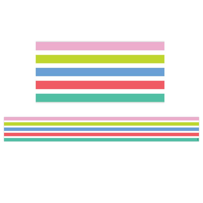 Rainbow Doodles: Rainbow Stripes Ez Border