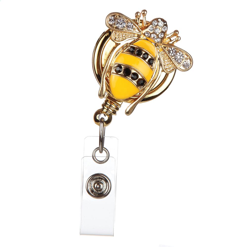 Queen Bee Embellished Badge Reel