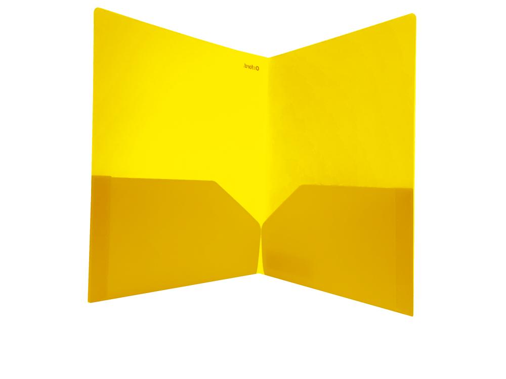 Oxford Poly 2-pocket Folders - Asstd Translucent Colors - Each